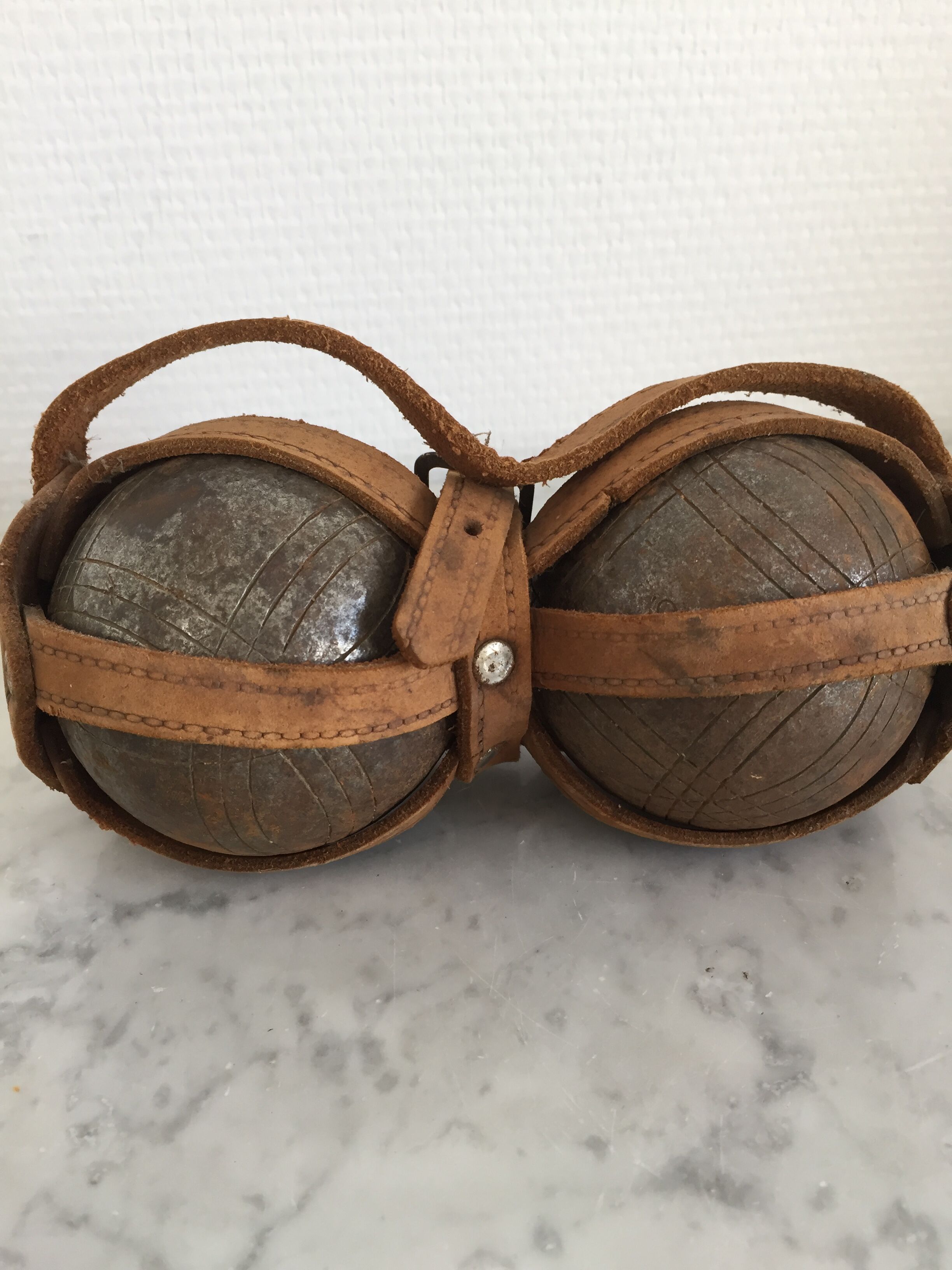 Vintage petanque balls, 1950