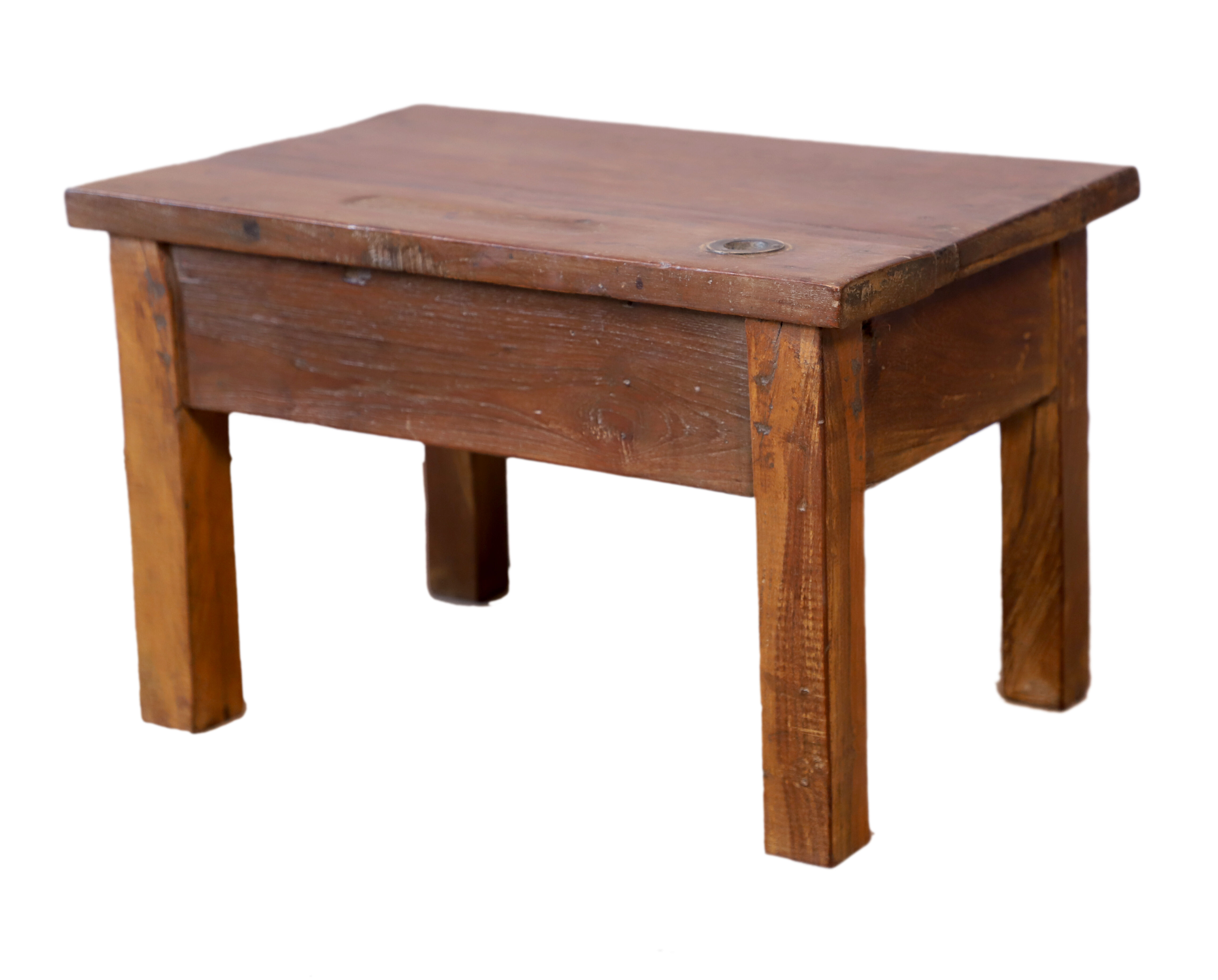 Bedside table - side table in natural burmese teak