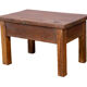 Bedside table - side table in natural burmese teak
