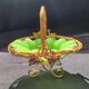 Panier vide poche en opaline verte ( uranium/ ouraline)
