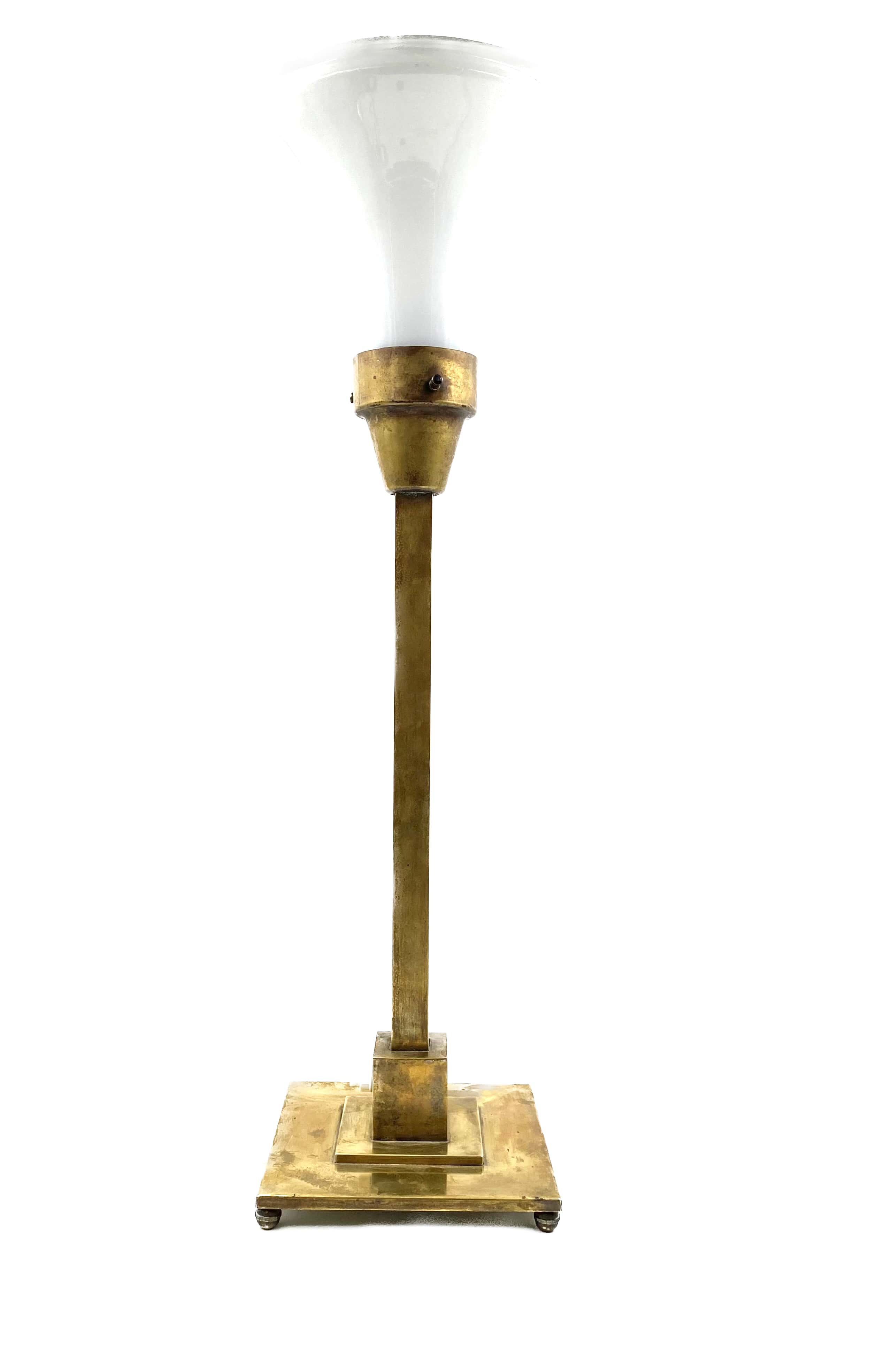Brass table lamp by Officine A Boffelli Milano Italy 1935