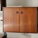 Vintage Italian bookcase in wood and metal, 1960