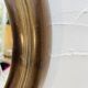 Vintage oval mirror Syla model 920 from the 1970s.