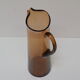 Art Czech glass pitcher, by Glasswork Novy Bor, 1950s