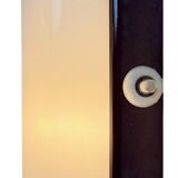 Industrial Brown Bakelite Wall Light with Milk Glass, 1950s