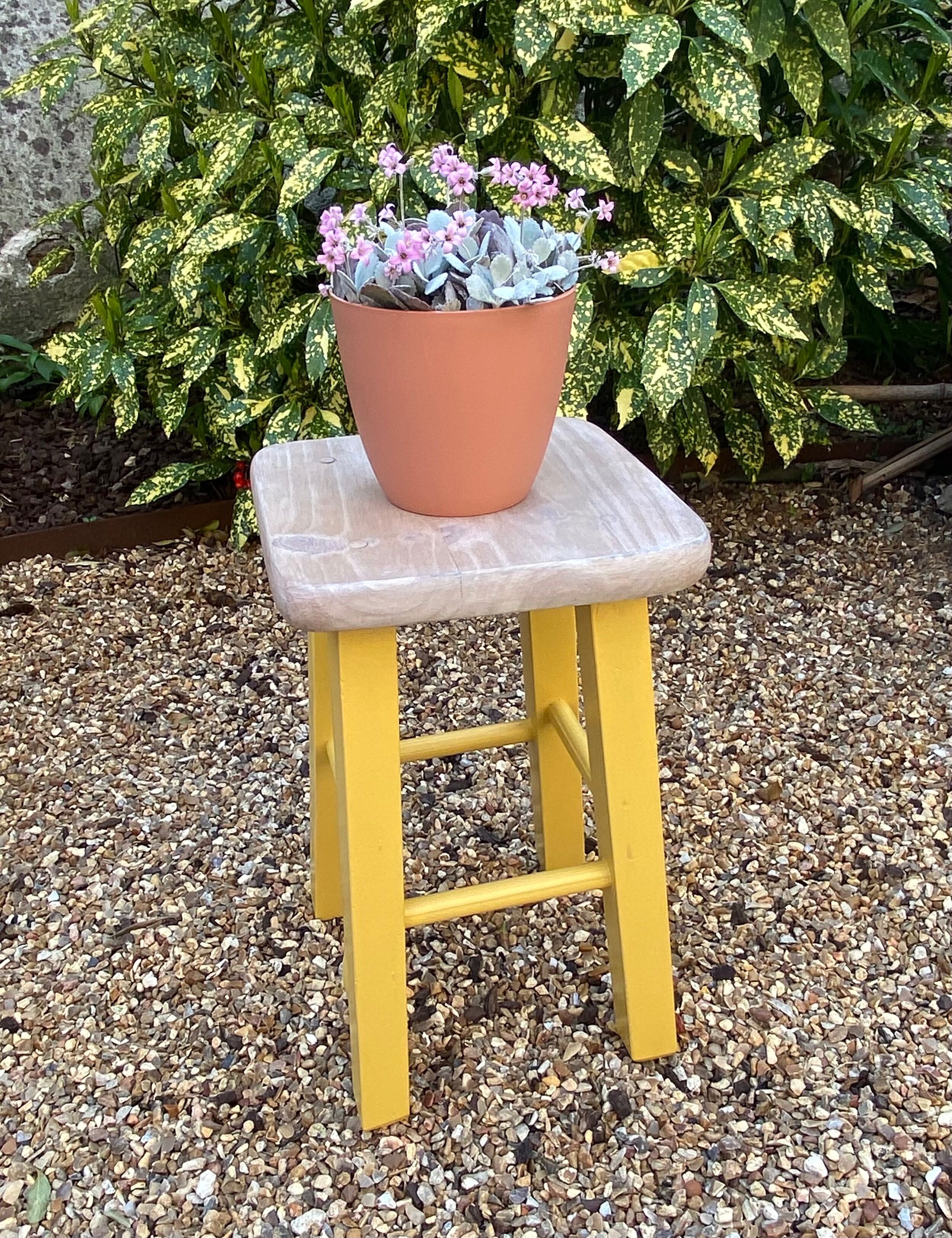 Tabouret vintage bois-années 1970