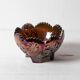 Carnival Glass Bowl / Iridescent Sunk Daisy Pattern / Eda Glasbruk / Sweden