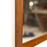 Miroir en palissandre avec épingles en laiton, AM Spejle Danemark, années 1960
