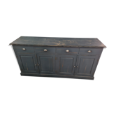 Furniture four doors four drawers patina gray