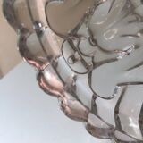 Antique pair of Portieux crystal candlesticks, 19th century