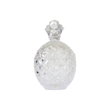 Vintage crystal pineapple sugar bowl pot france 14cm