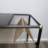 Vinyl holder side table