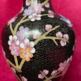 Pair of cloisonné vases.