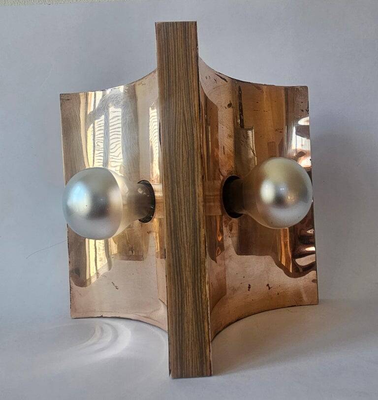 Very rare mid-century wall lamp, Germany, 1970s