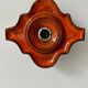 Pair of vintage wall lights, brown and orange ceramic, Sweden 1960