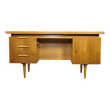 Mid-century desk, vintage design, teak, 1960s