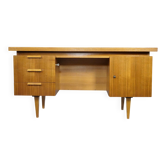 Mid-century desk, vintage design, teak, 1960s