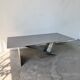 Handcrafted metal coffee table from the 1970s