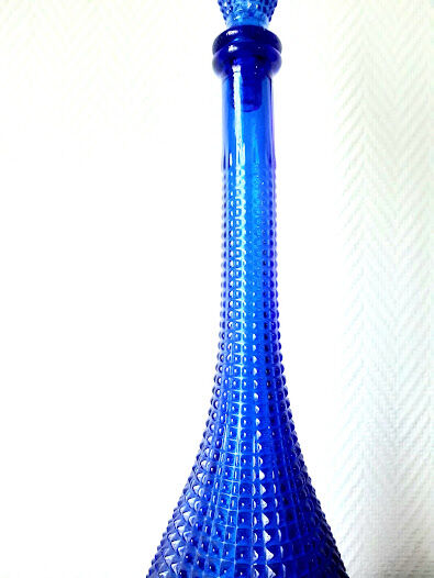 Diamond blue Empoli decanter
