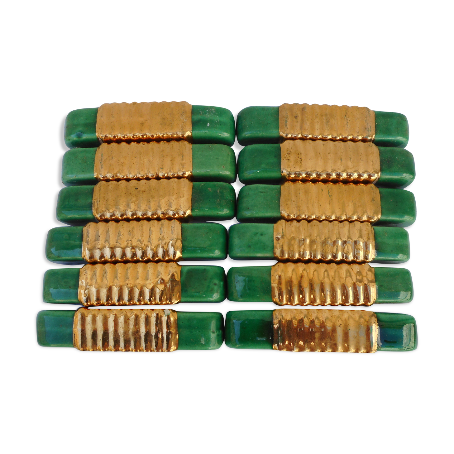 Set of 12 ceramic knife holders