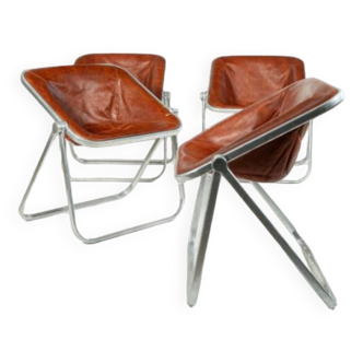 Plona folding armchairs by Piretti for Castelli
