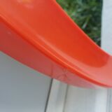 Orange oval mirror 1970 seventie