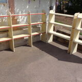 Set of old grocery shelves