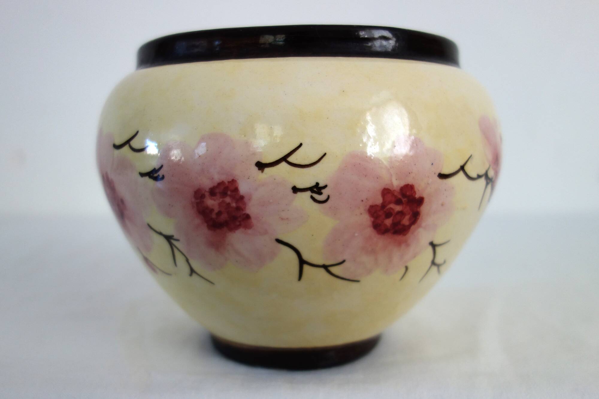 Antique flowerpot Massier, Vallauris, early 20th century