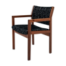 Black scandinavian armchair 1960