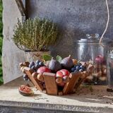 Vintage wooden basket