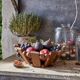Vintage wooden basket