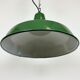 Industrial Green Enamel Factory Lamp from Benjamin, 1960s