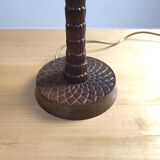 Polychrome metal palm tree lamp