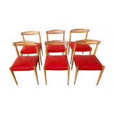 6 chaises années 50-60