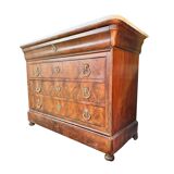 Commode secrétaire XIXème Charles X Restauration
