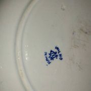 Blue Chinese Plate Creil & Montereau LM & Cie – Opaque Porcelain | Model R