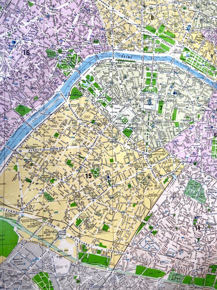 Map poster - Plan de Paris, 1981