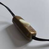 1950s turned wood table lamp