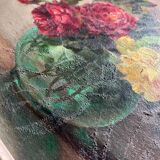 Tableau HST "Bouquet de fleurs" signé F.F. Fauconnier (XIX°-XX°) + cadre