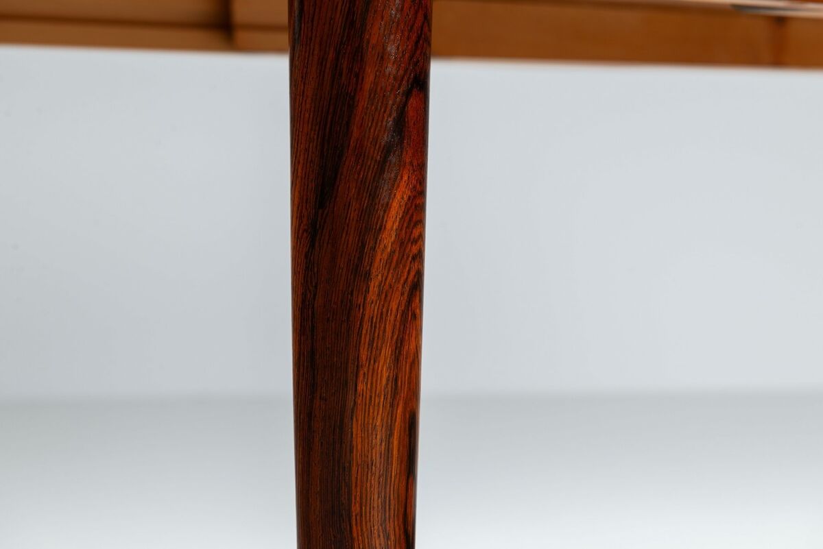 Kai Kristiansen dining table in rosewood Villy Schou Andersen Denmark 1960
