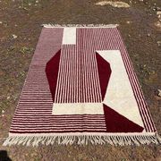 Handmade traditional Moroccan Berber rug size 2/3 m