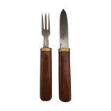 2 couverts anciens de voyage