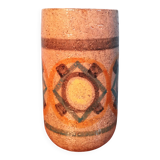 Pot céramique "Fleurs" 1960s