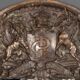Antique 19thc cast bronze mirror, royal insurance company c.1880