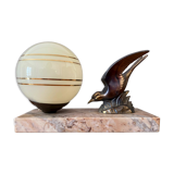 Vintage bird art deco lamp