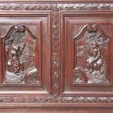 Carved oak bonnet maker, late 19th century