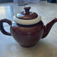 Vintage brown and cream teapot