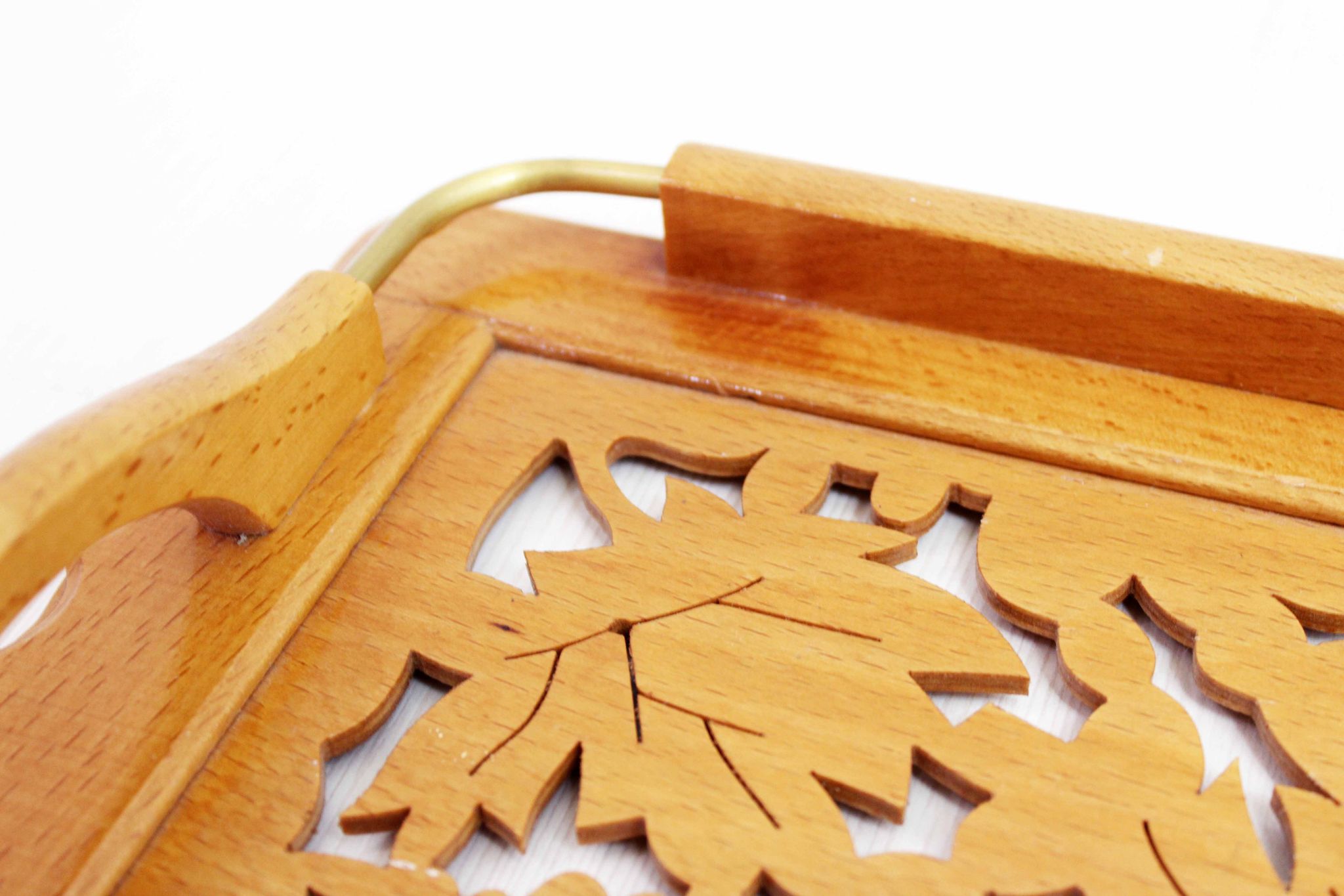 Plateau vintage en bois