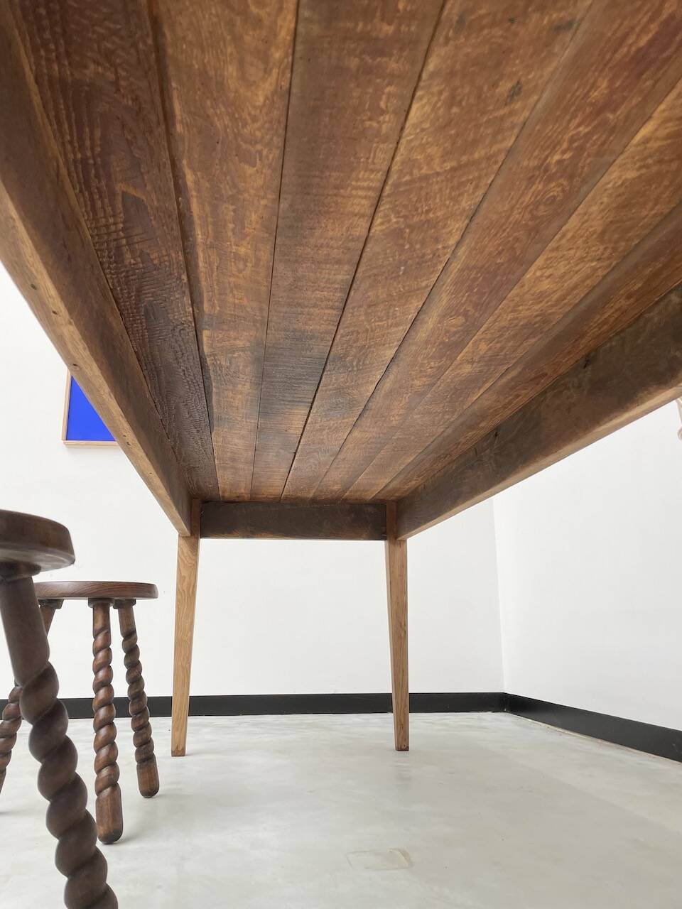 Pine and oak farmhouse table 220 cm