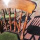 Set of 4 vintage reupholstered English country seat ltd bistro chairs
